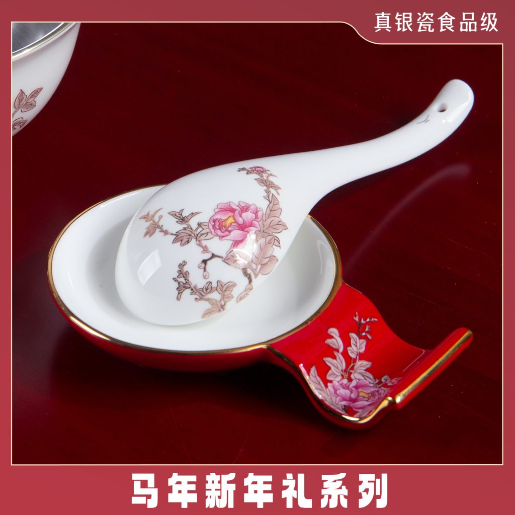 马年新年礼32头真银瓷餐具,食品级真银瓷,茶叶罐,银瓷,银瓷天成,银瓷餐具,银瓷酒具,银瓷茶具,金银泰,擦银布,银器清洁棉,国瓷,永丰源