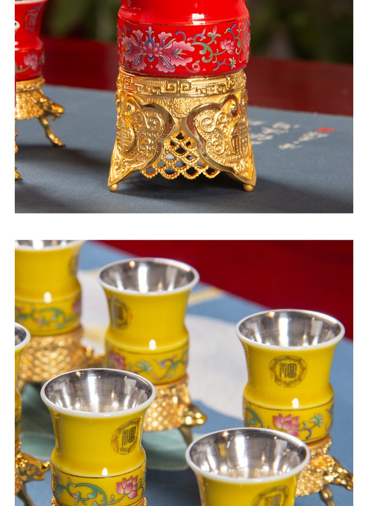 十二生肖-食品级真银瓷-银瓷酒具